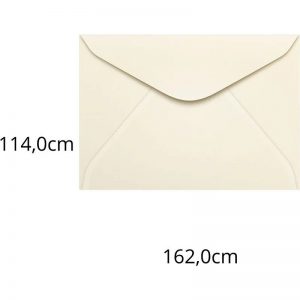 ENVELOPE CARTA COLORIDO 114X162 CREME MARFIM 80G CCP 430.01 - SCRITY