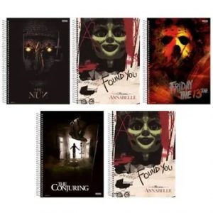 CADERNO 01X1 CAPA DURA HORROR 80F 10541 - ANIMATIVA