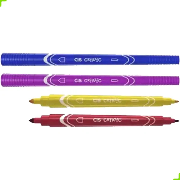 CANETA HIDROGRAFICA CIS CRIATIC 2 PONTAS 10CORES ESTOJO 48.6107 - SERTIC - Imagem 2