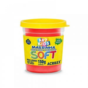 MASSINHA DE MODELAR SOFT POTE C/150G VERMELHO 07315-103 - ACRILEX