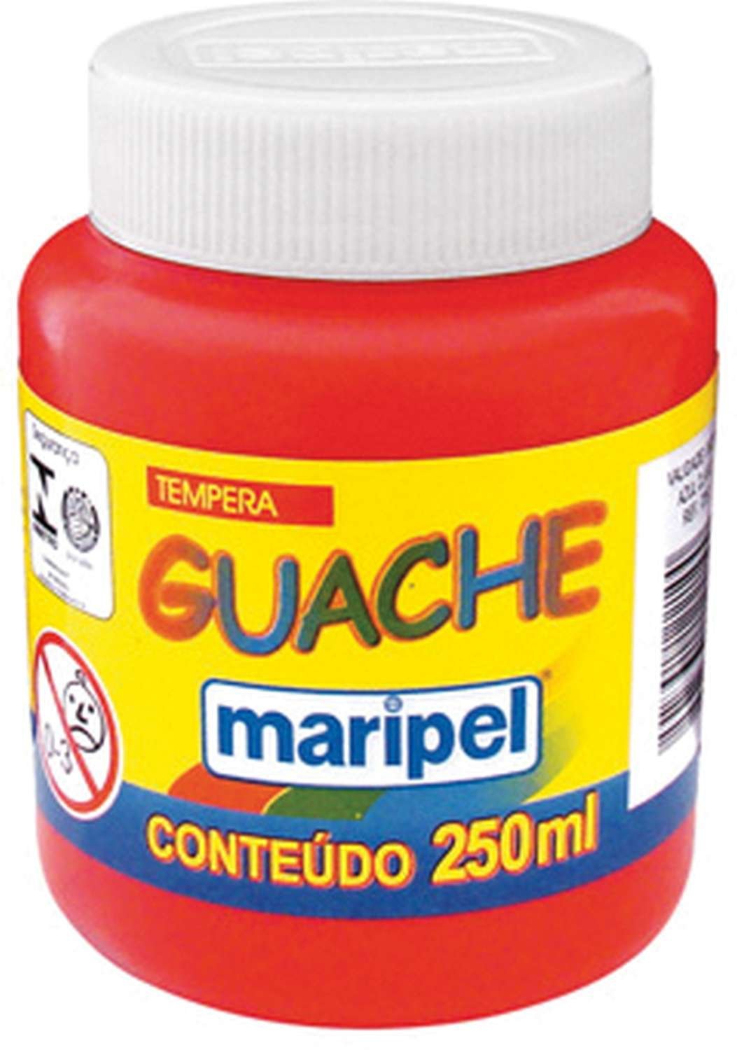 TINTA GUACHE 250ML VERMELHO 7252 - MARIPEL