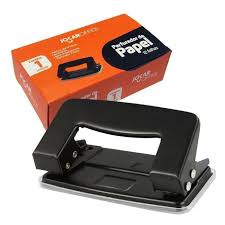 PERFURADOR DE PAPEL JOCAR PRETO 2FUROS PEQ. P/12F 93019 - LEONORA