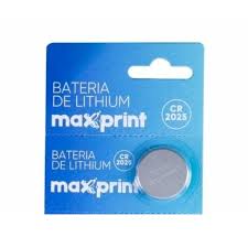BATERIA BOTÃO CR2025 3V LITHIUM 758619 - MAXPRINT