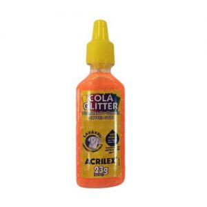 COLA GLITTER ACRILEX 23G LARANJA