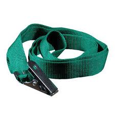 CORDAO PARA CRACHA C/ JACARE VERDE KIT