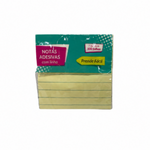 BLOCO ADESIVO C/LINHA 75X75MM 100F COLOR IM49026